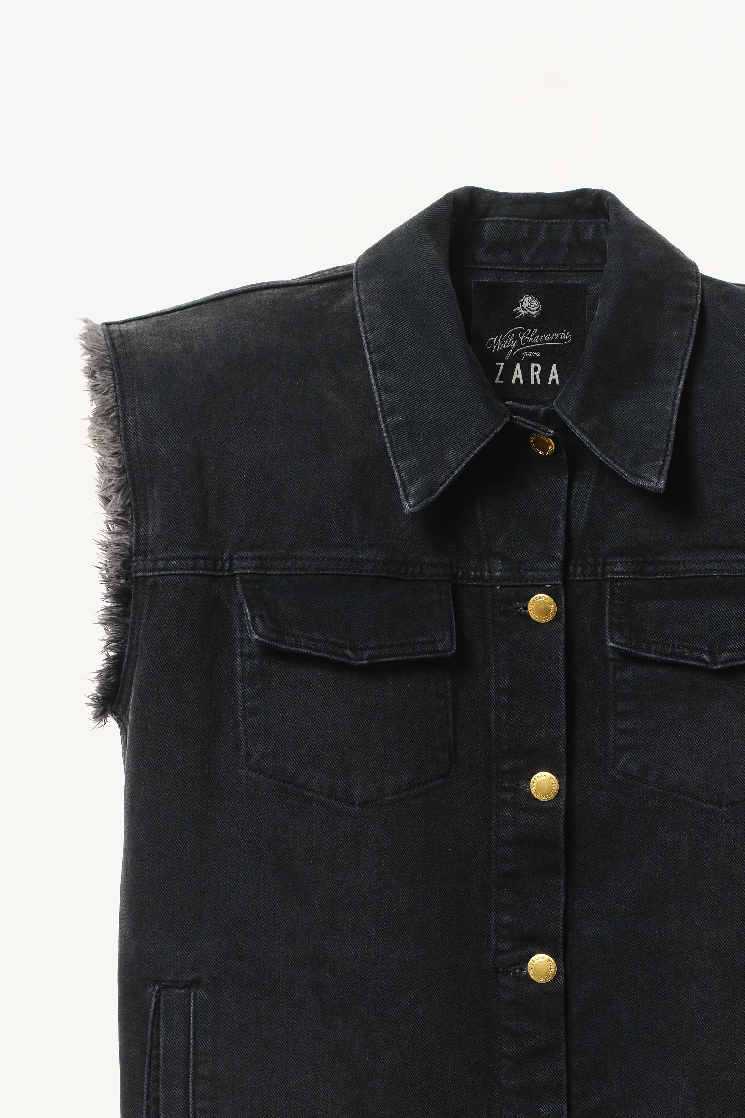 WILLY CHAVARRIA X ZARA SLEEVELESS DENIM DRESS